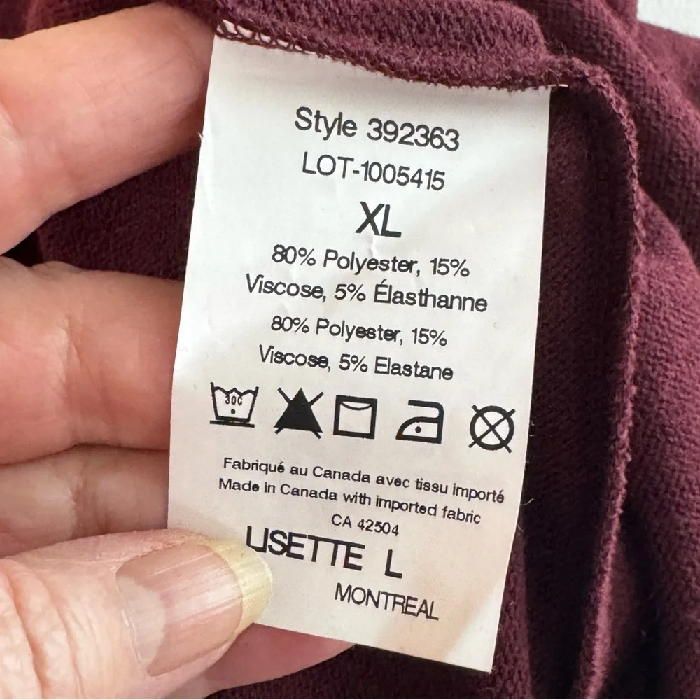 Lisette L Montreal XL Burgundy 80% Polyester/15% Viscose/5% Elastane Sweater